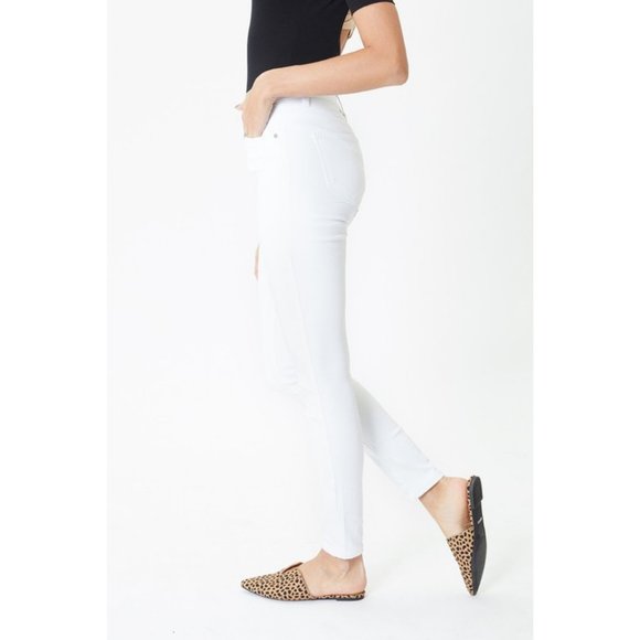 White Gemma High Rise Skinny Jeans {KanCan} - Picture 4 of 10